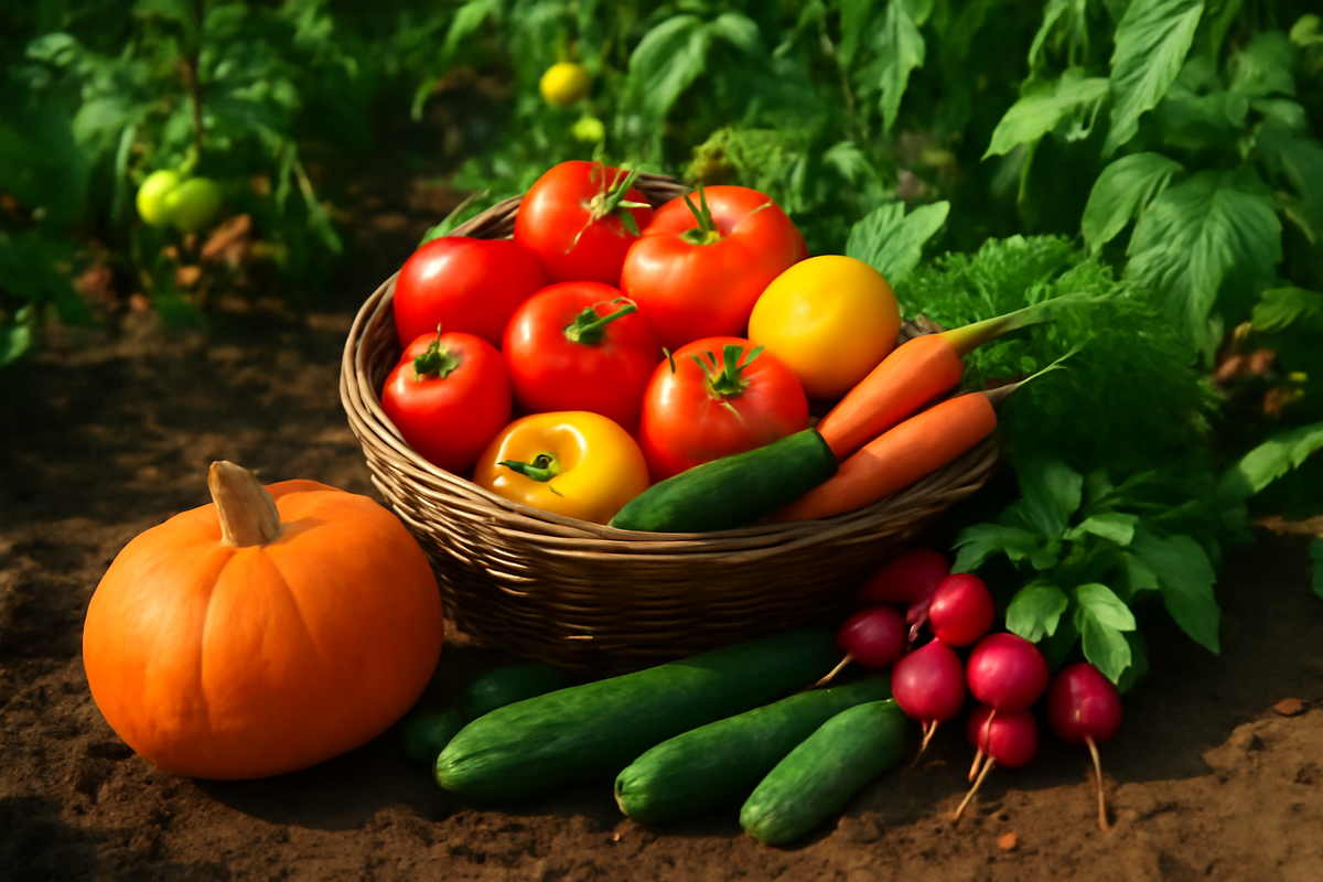 Сентябрь: время собирать урожай в огороде
