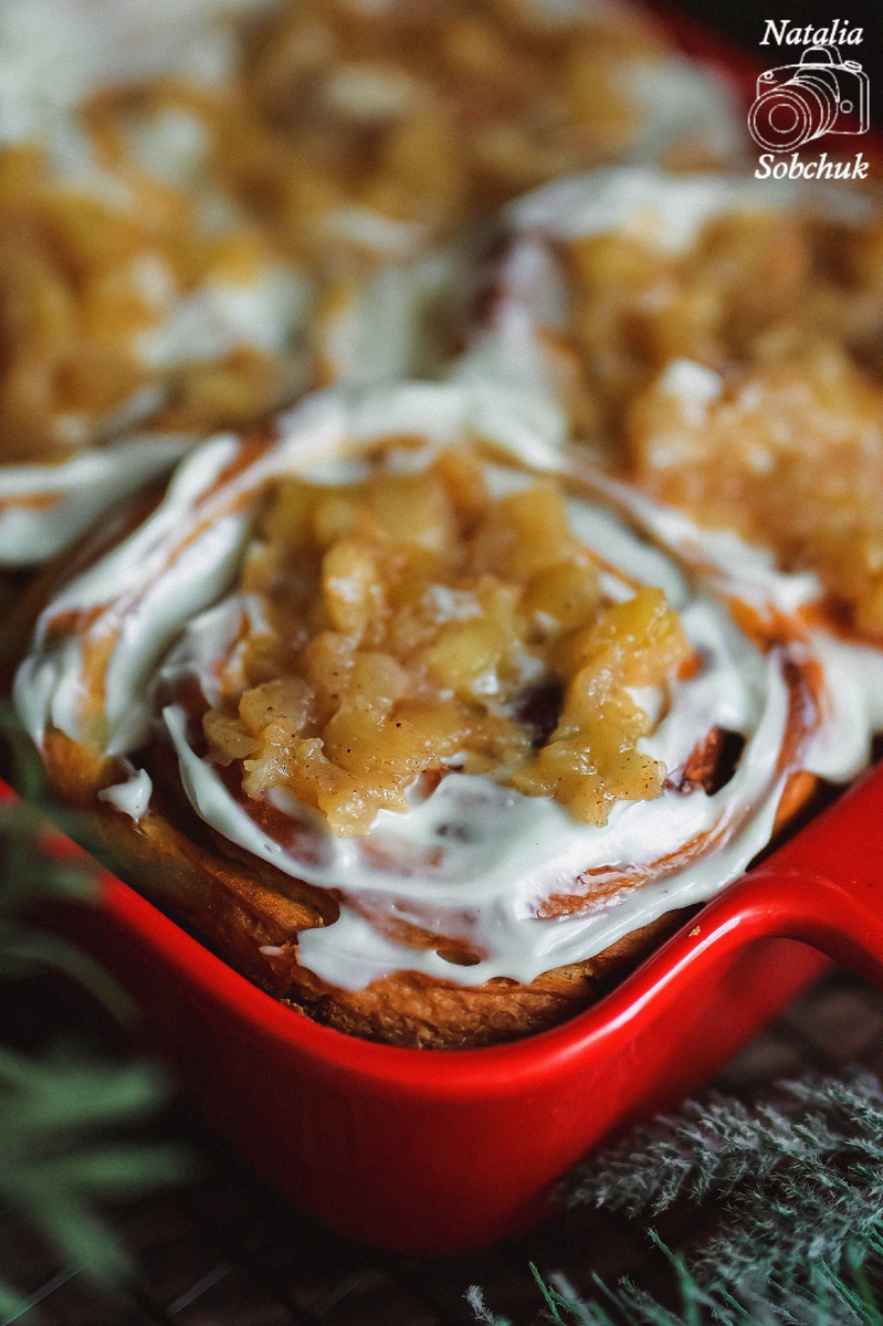 Приготовление вкуснейших синнабонов с яблоками