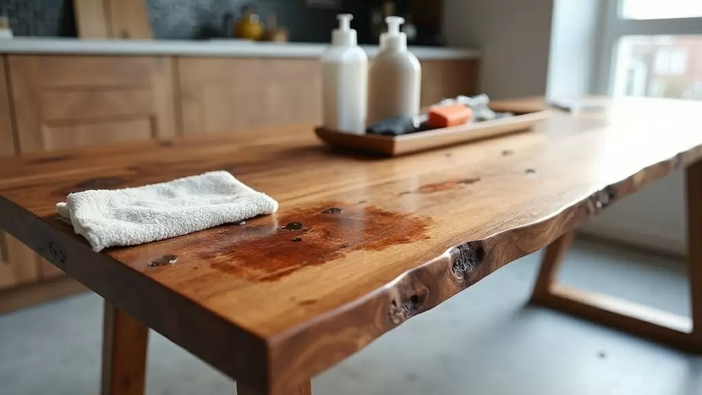Очистка стола от пятен: полезные советы и эффективные методы