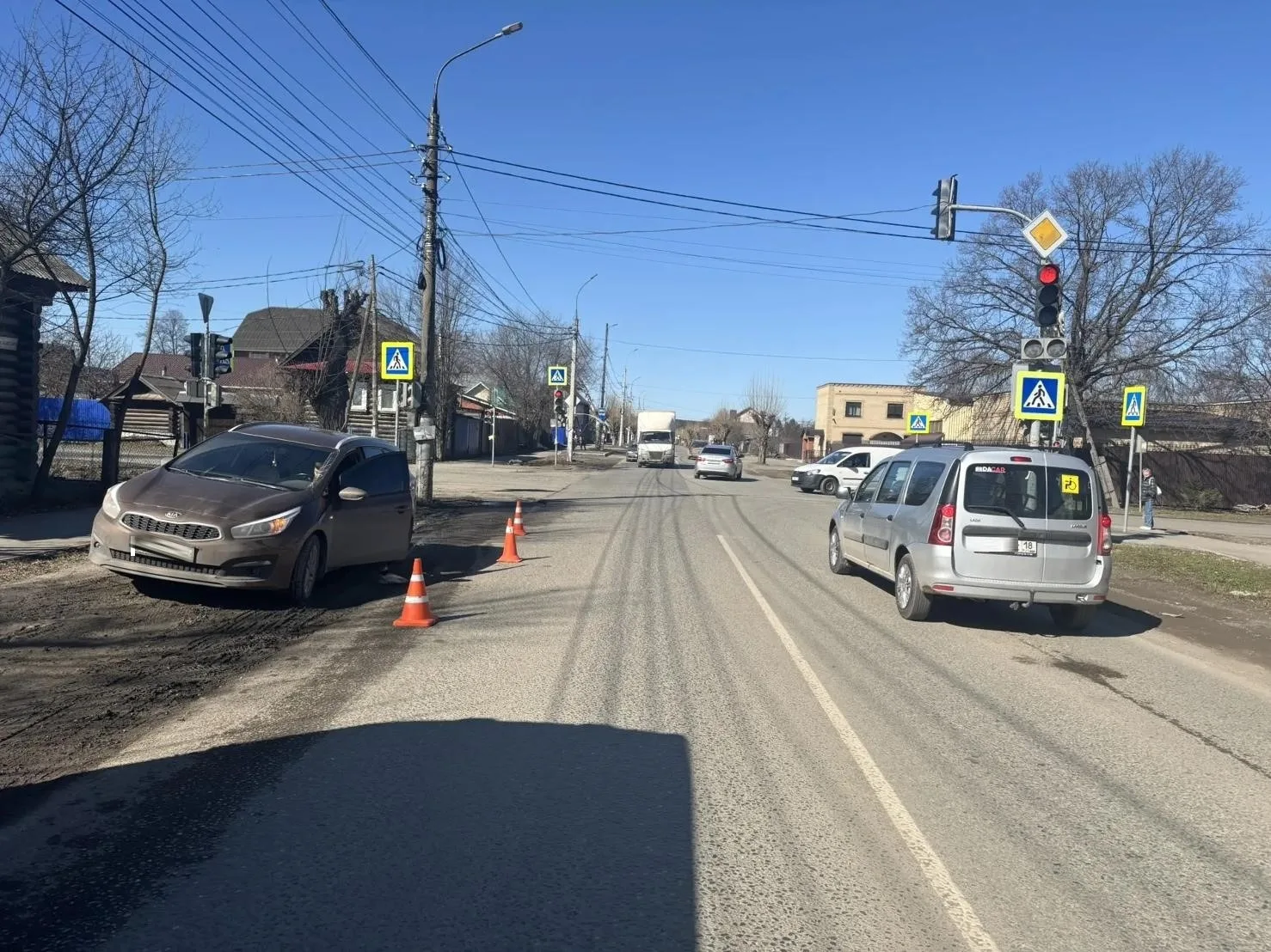 Юный велосипедист пострадал в дорожной аварии в Ижевске