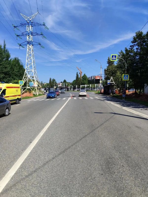 Наезд на мужчину на пешеходном переходе в Ижевске