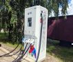 На Тесле теперь едем в Шаркан, там установили зарядную станцию для электрокаров