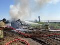 На ферме в селе Юкаменское сгорел трактор