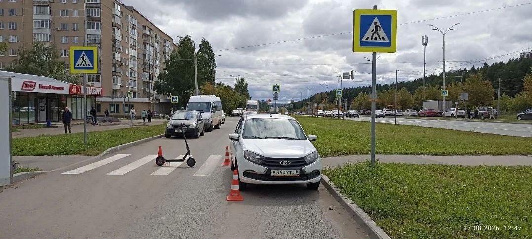 11-летний водитель электросамоката получил травмы в ДТП
