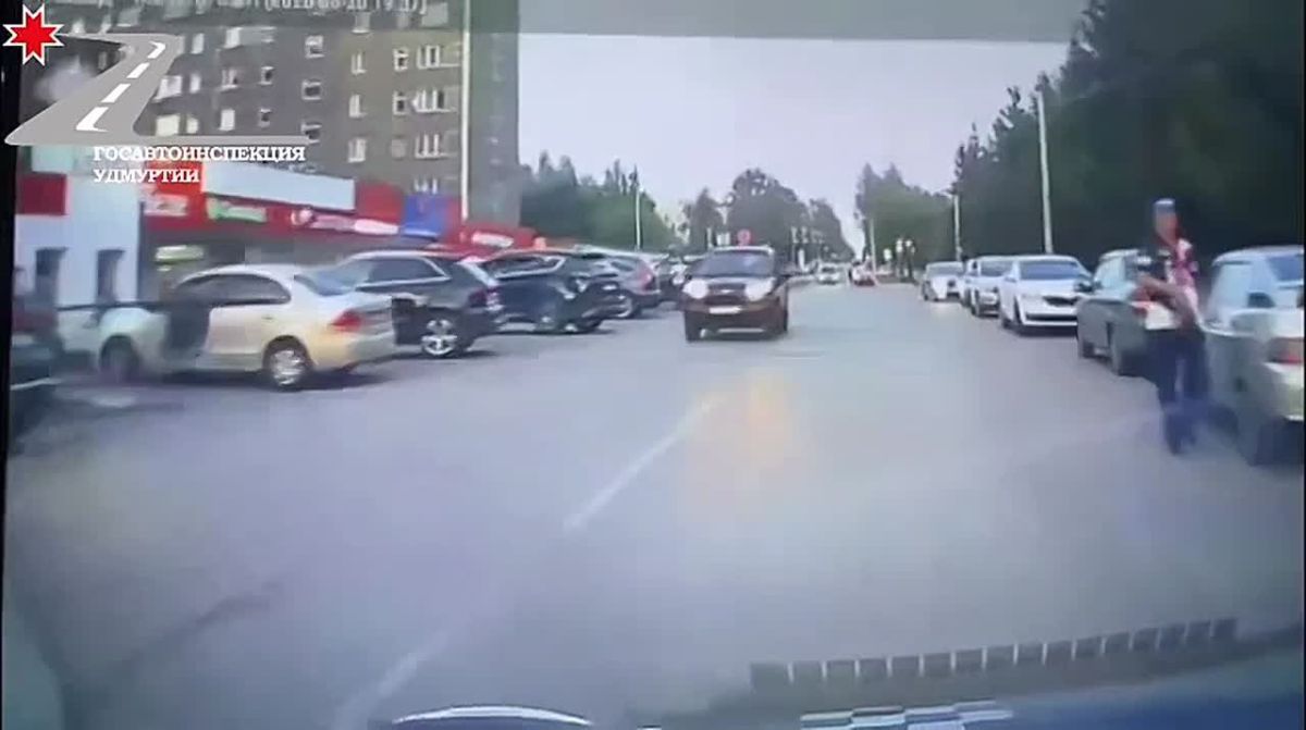 В г. Сарапуле 7-летний пешеход травмирован при переходе дороги в неположенном месте