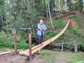 Новый подвесной мост над рекой появился в Удмуртии